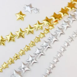 Padded Metallic Star Trim