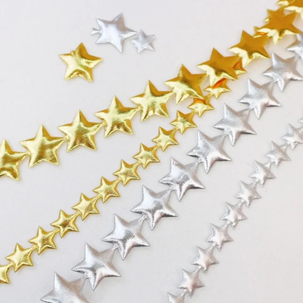 Padded Metallic Star Trim