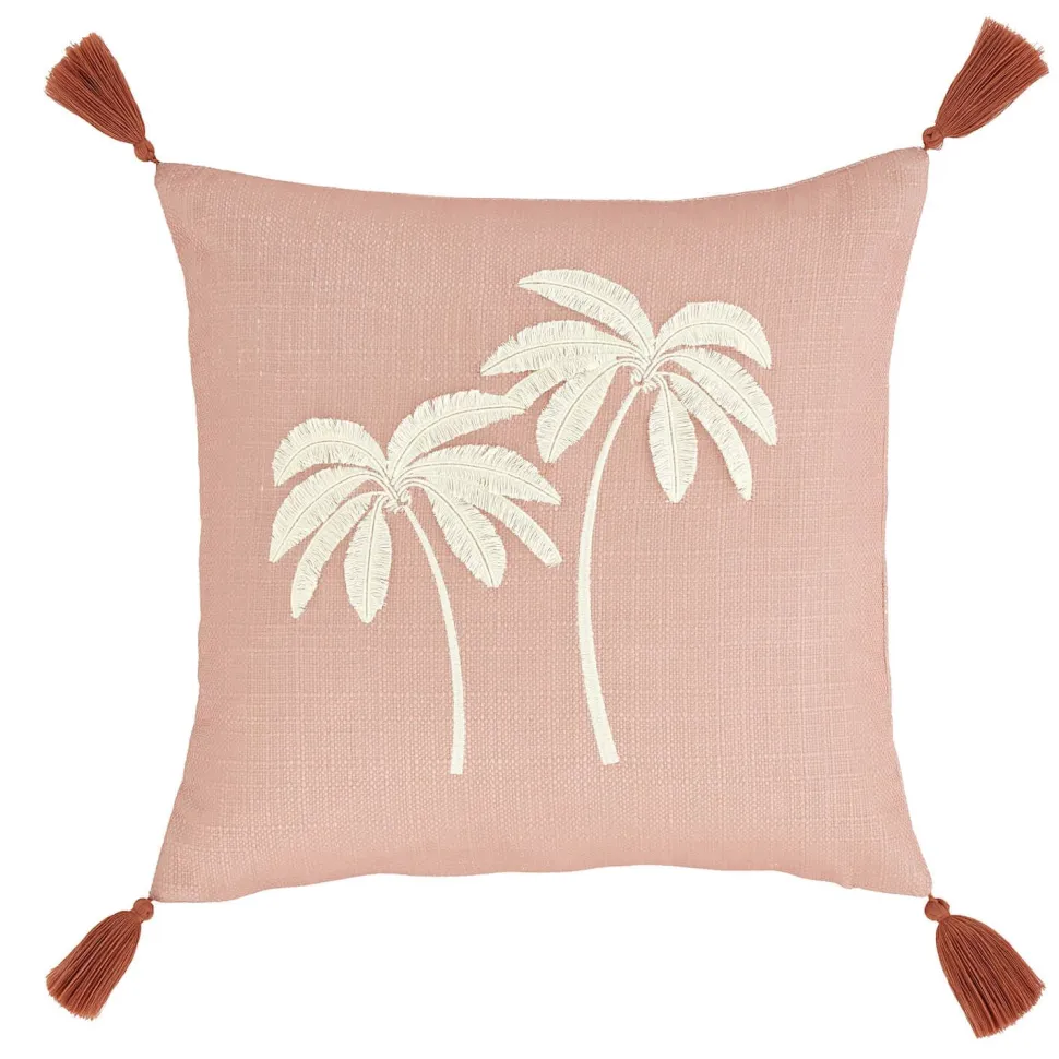 Paradiso Palm Filled Cushion Clay - 45 x 45cm