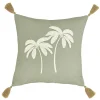 Paradiso Palm Filled Cushion Sage - 45 x 45cm