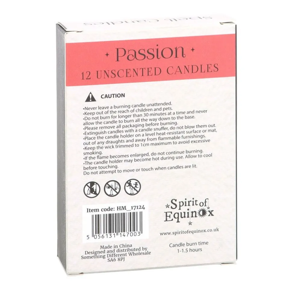 Passion Spell Candles Red - 12 Pack