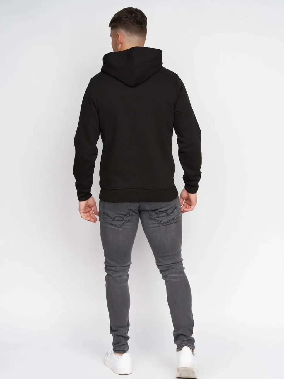 Pecklar Men's Hoodie Black by Duck & Cover