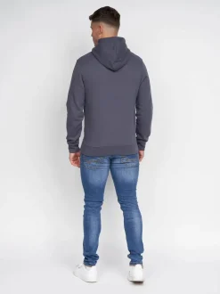 Pecklar Men's Hoodie Navy by Duck & Cover