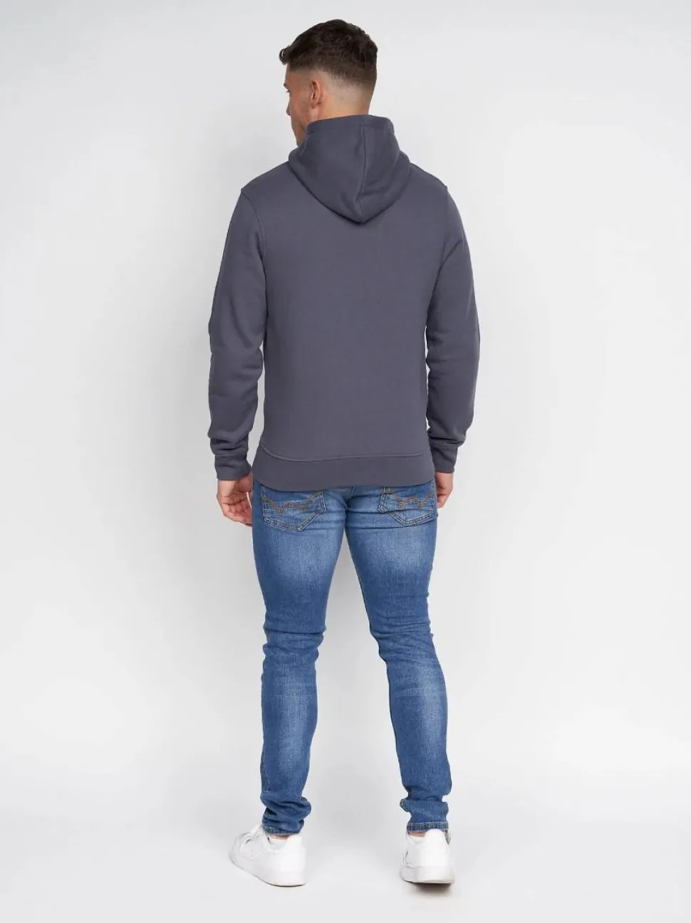 Pecklar Men's Hoodie Navy by Duck & Cover