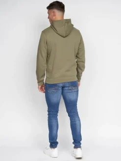 Pecklar Men's Hoodie Olive by Duck & Cover