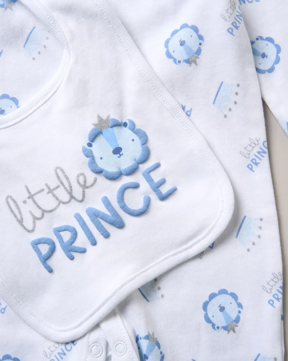 8-Piece Blue Little Prince All-in-One Baby Gift Set