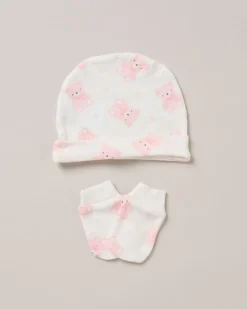 8-Piece Pink Teddy Bear All-in-One Baby Gift Set