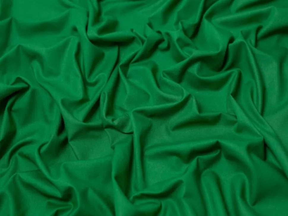 Plain Polycotton Fabric Emerald Green AS621