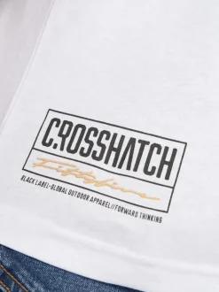Plotmar T-Shirt Navy/White by Crosshatch