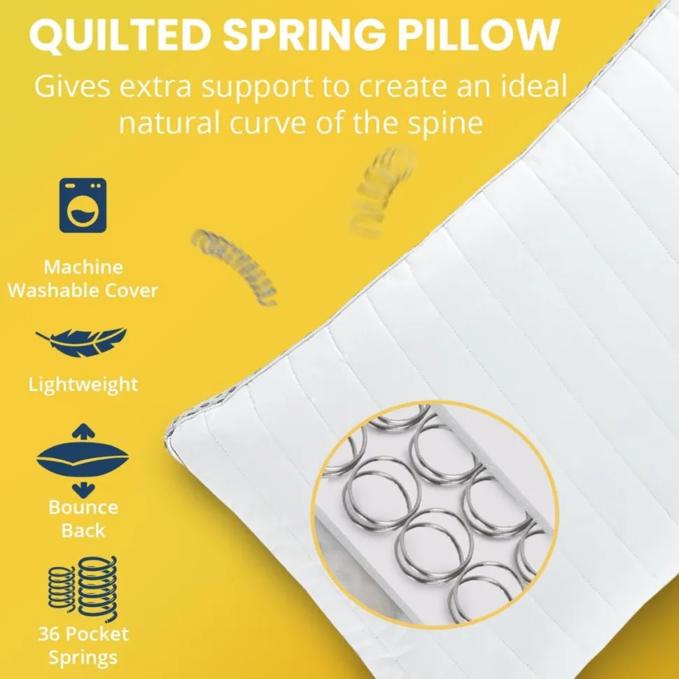 Pocket Spring Comfort Pillow by Velosso