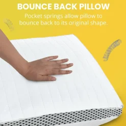 Pocket Spring Comfort Pillow by Velosso