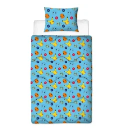 Pokemon Badges Coverless Blanket/Duvet Set Single