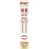 Pony Children's Aluminium Single Pointed Needles - 18cm