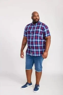 Portland Outsize Men's Short Sleeve Check Shirt