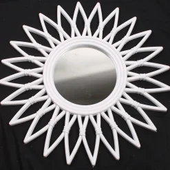 Rattan Style Sunburst Mirror 50cm