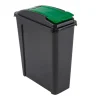 Recycle It 25 Litre Slimline Bin Graphite & Green