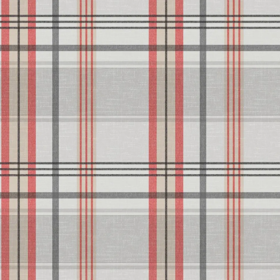 Red Check Oil Cloth 725-2 Price by the metre