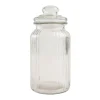 Ribbed Glass Jar