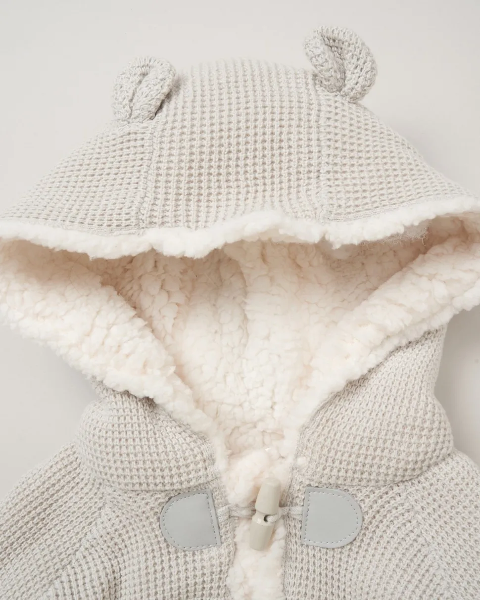 Rock-A-Bye Baby Boutique 100% Cotton True Knit Cardigan- Grey