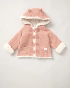 Rock-A-Bye Baby Boutique 100% Cotton True Knit Cardigan- Pink