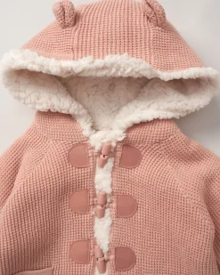 Rock-A-Bye Baby Boutique 100% Cotton True Knit Cardigan- Pink