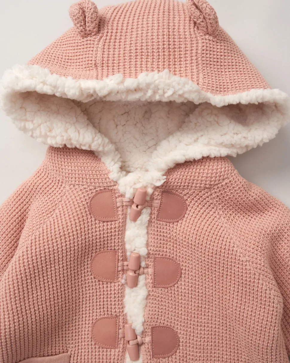 Rock-A-Bye Baby Boutique 100% Cotton True Knit Cardigan- Pink