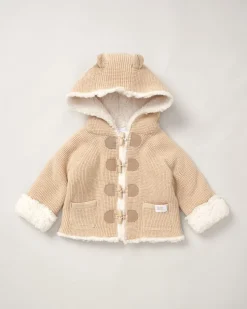 Rock-A-Bye Baby Boutique 100% Cotton True Knit Cardigan- Natural