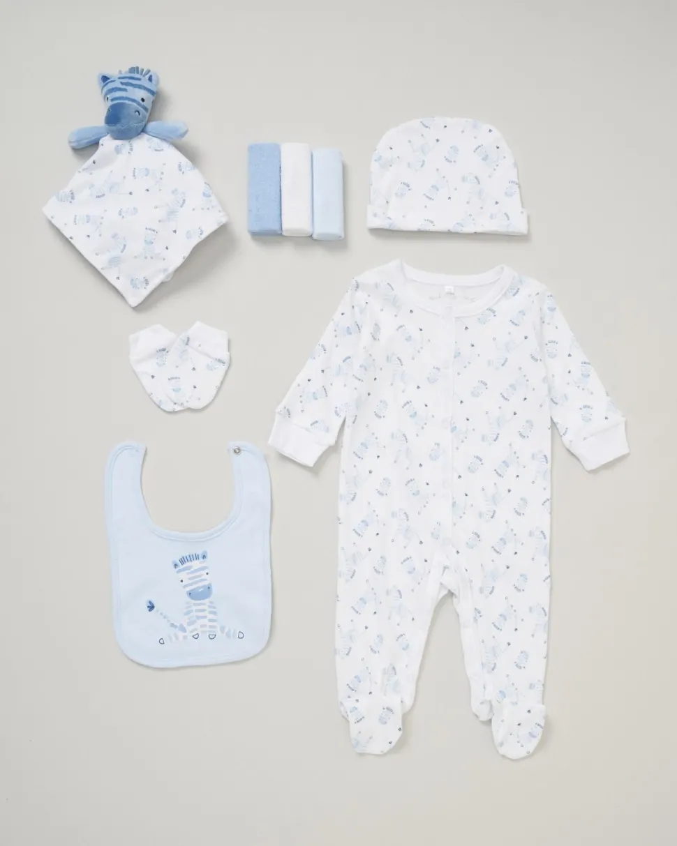 Rock-A-Bye Baby Boutique Blue 8-Piece Gift Set