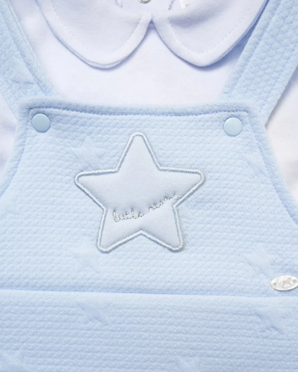 Rock-A-Bye Baby Boutique Blue Star Dungaree Set
