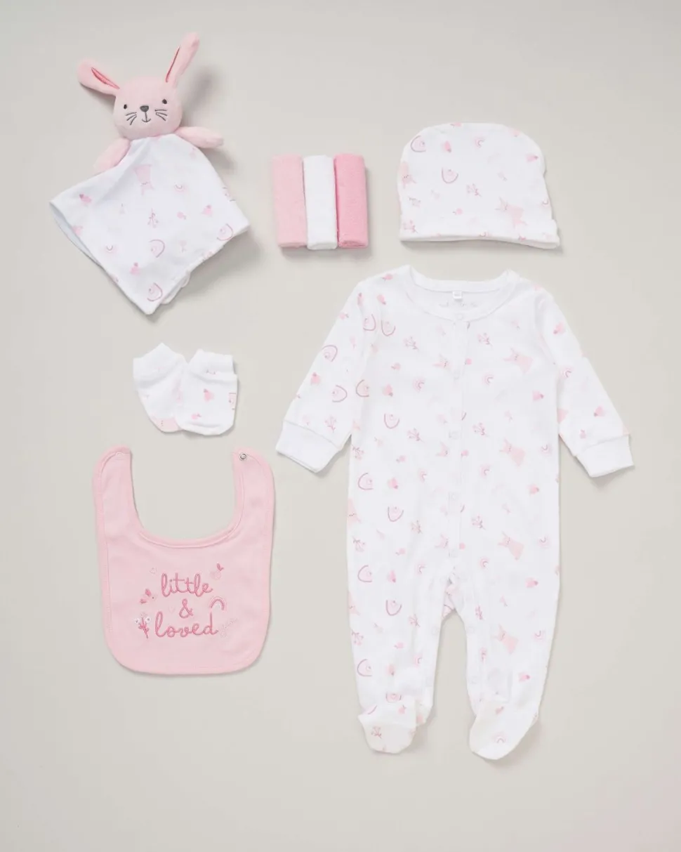 Rock-A-Bye Baby Boutique Pink 8-Piece Gift Set