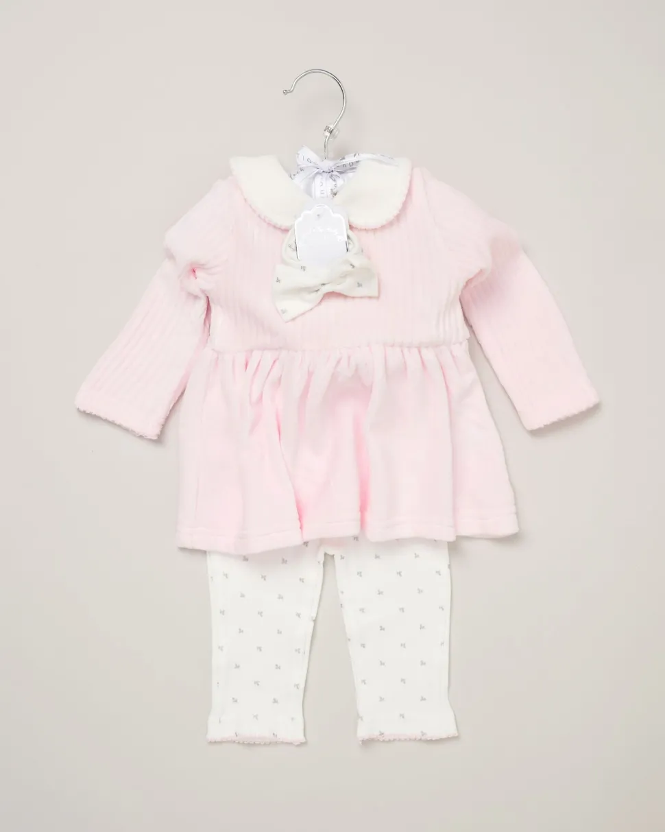 Rock-A-Bye Baby Boutique 3-Piece Pink Leggin Set