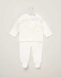 Rock-A-Bye Baby Boutique 2-Piece Cream Jacket Set