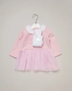 Rock-A-Bye Baby Pink Dress with Socks