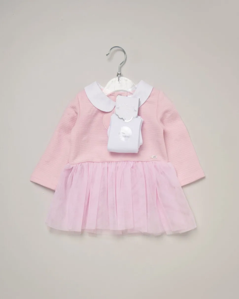 Rock-A-Bye Baby Pink Dress with Socks