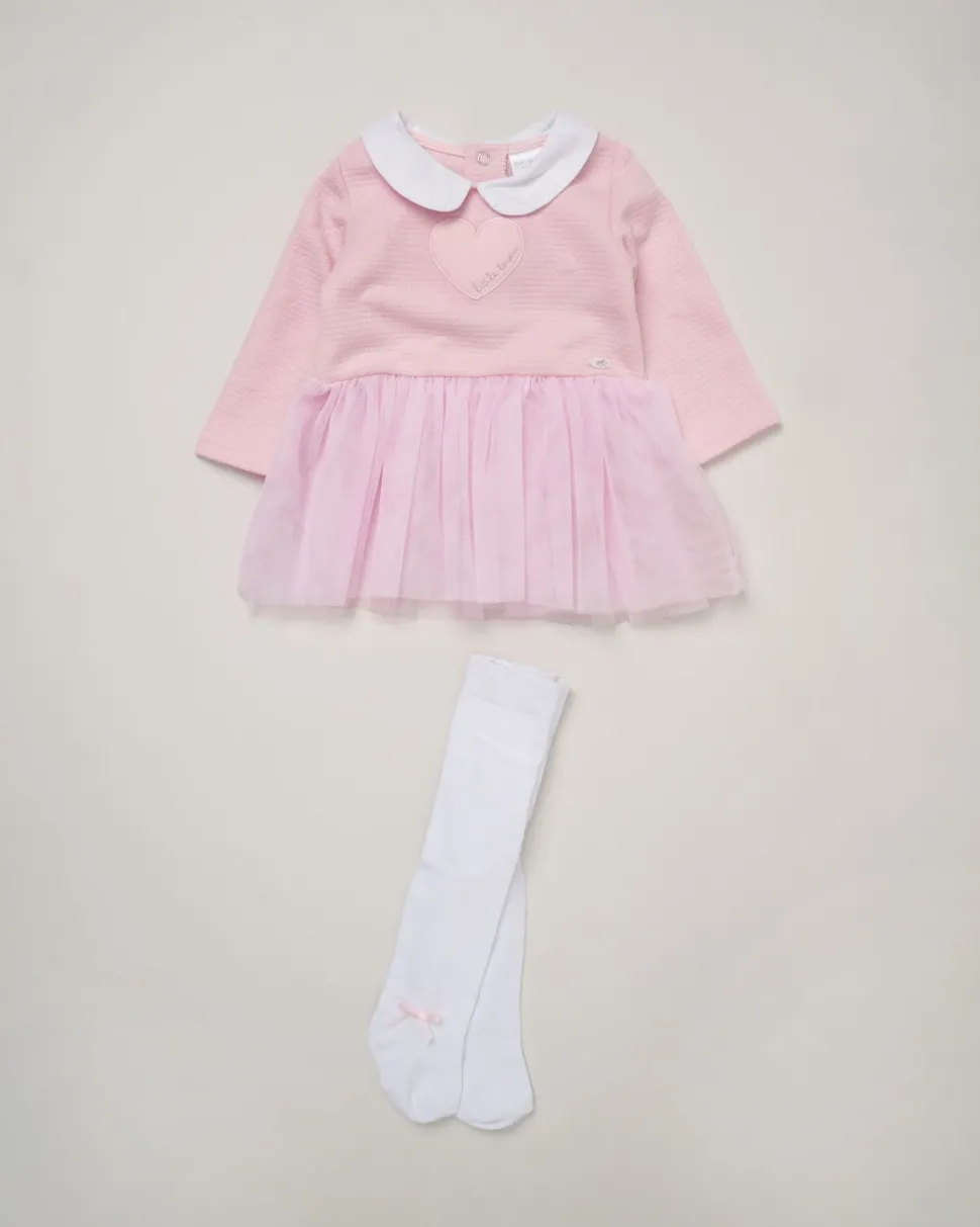 Rock-A-Bye Baby Pink Dress with Socks