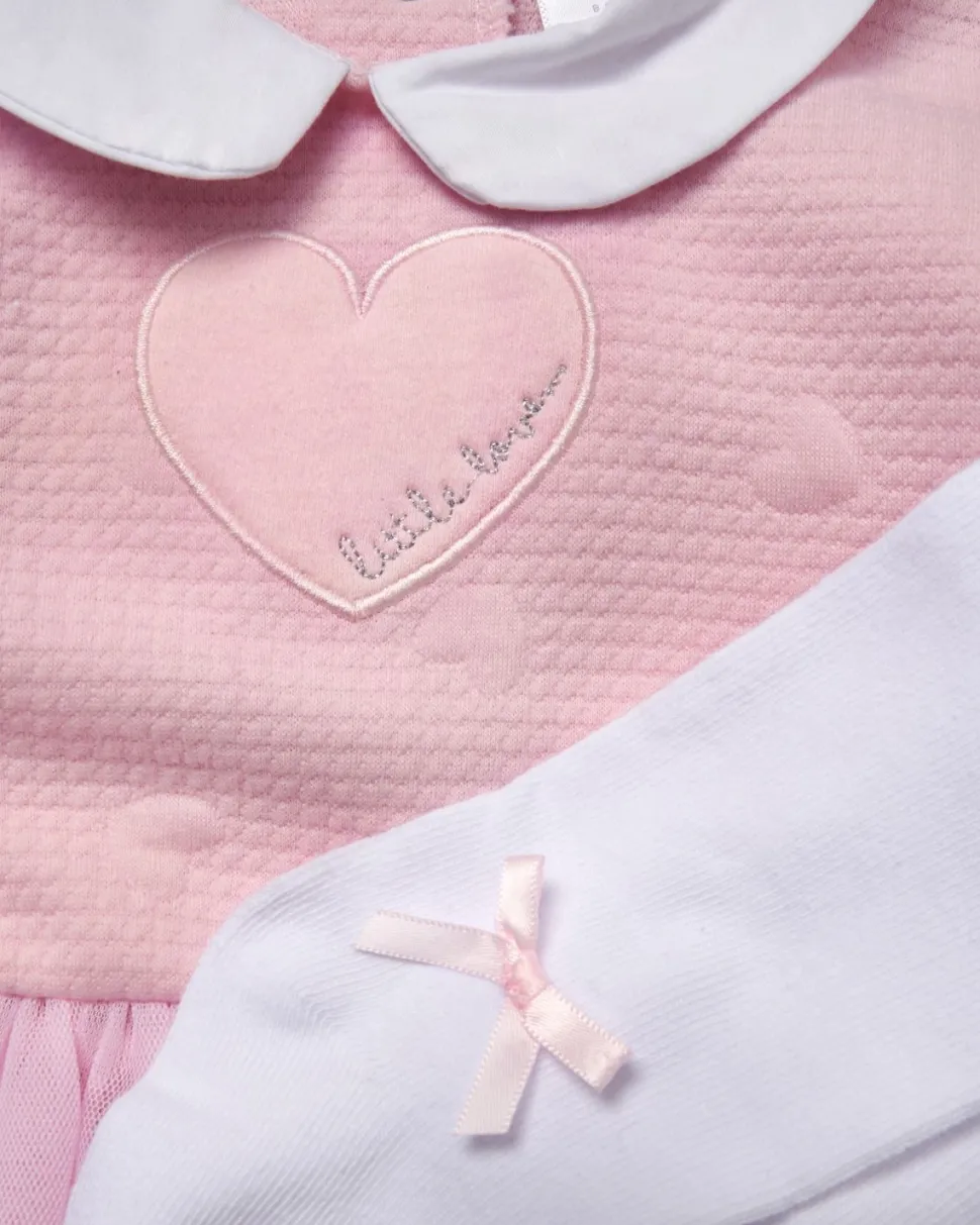 Rock-A-Bye Baby Pink Dress with Socks