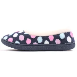 Sadie Women's Comfort Walk Slippers Polka Navy