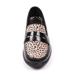 Sally Women's Comfort Walk Leopard Print Shoes Black