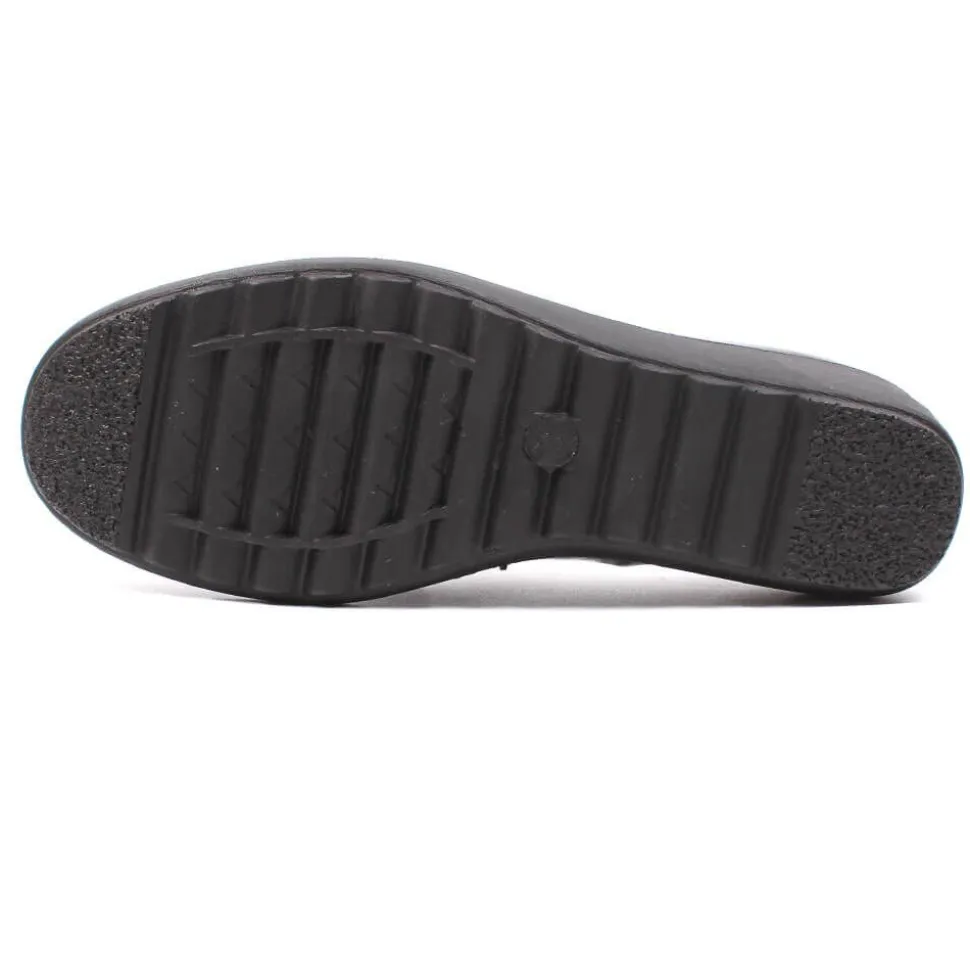 Sally Women's Comfort Walk Leopard Print Shoes Black