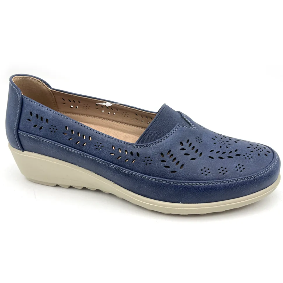 Sally Women's Cushion Walk Shoes Navy