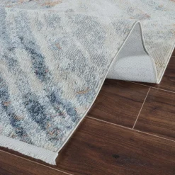 Santana Tidal Blue Non-Slip Machine Washable Rug 200x290 cm