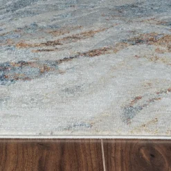 Santana Tidal Blue Non-Slip Machine Washable Rug 120x160 cm