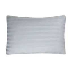 Satin Stripe Housewife Pillowcase Pairs Silver