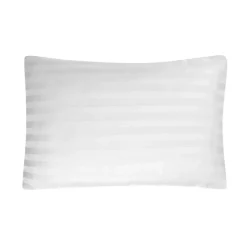 Satin Stripe Housewife Pillowcase Pairs White