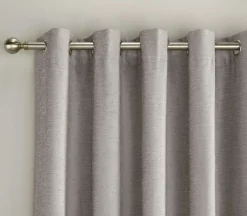 Savoy Blackout Eyelet Curtains Grey
