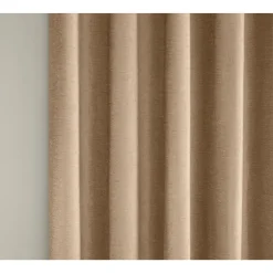 Savoy Blackout Eyelet Curtains Sand