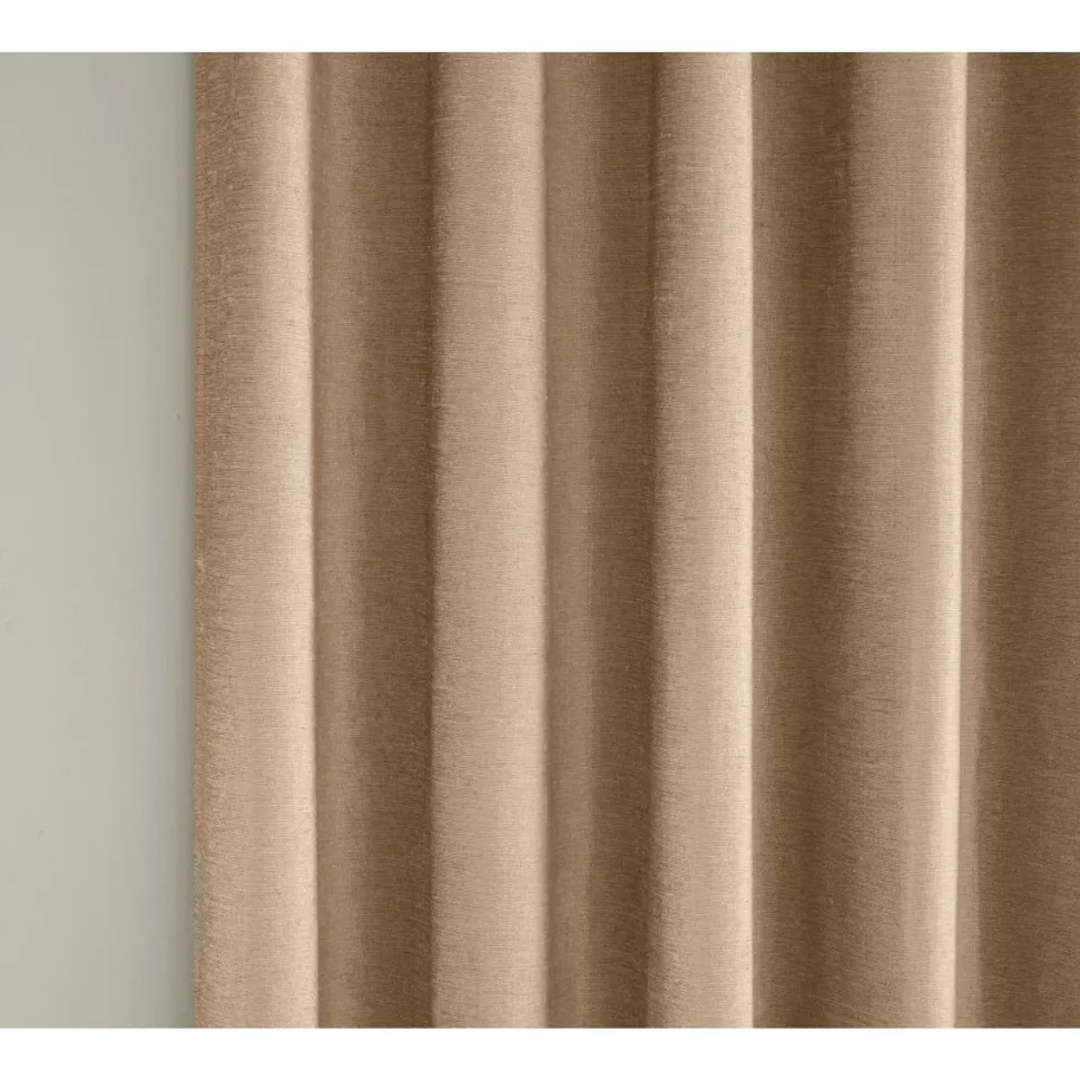 Savoy Blackout Eyelet Curtains Sand