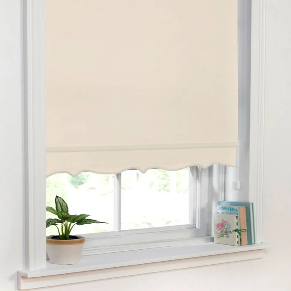 Scalloped Roller Blind Cream