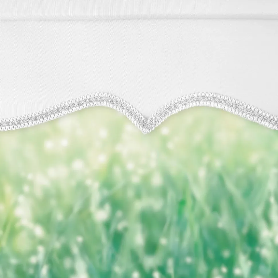 Scalloped Roller Blind White