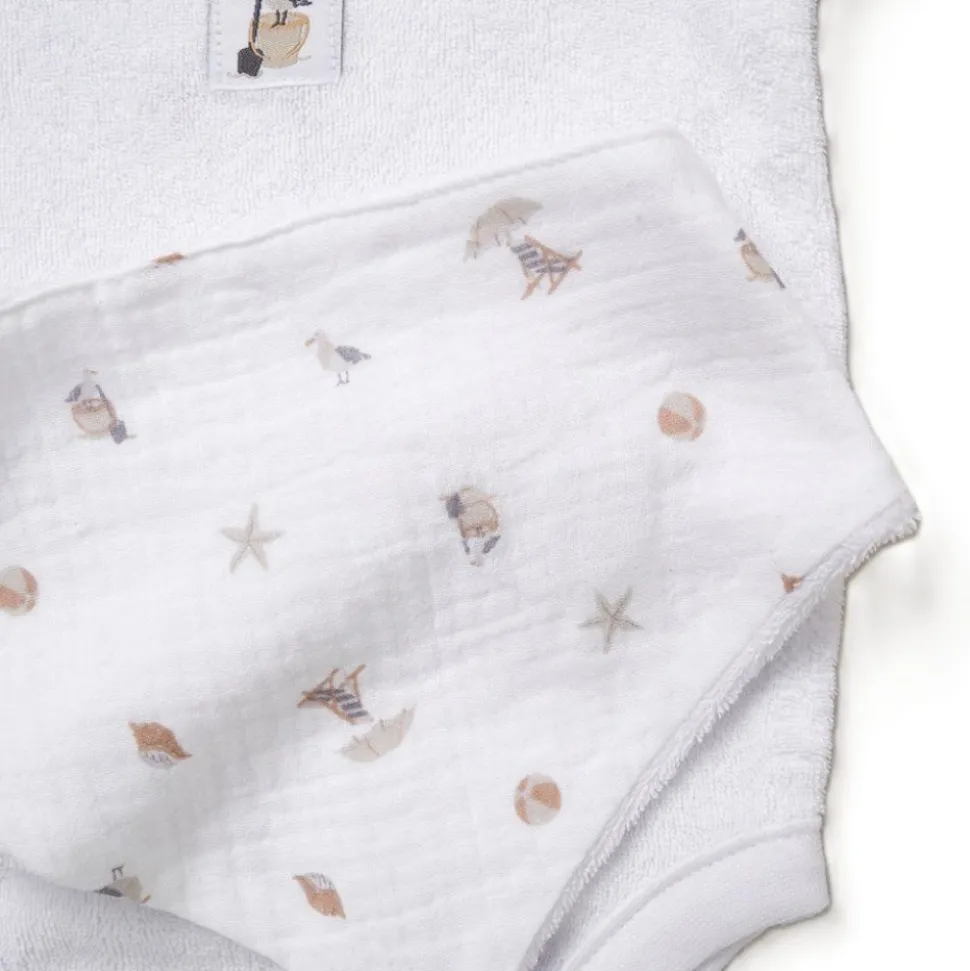 Seaside 3-Piece Muslin Layette Set